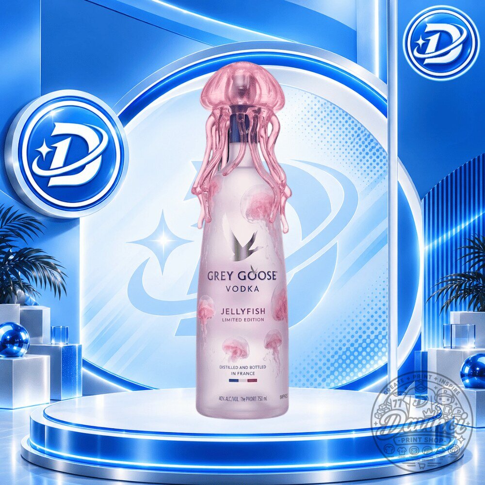 Grey Goose x JELLYFISH Vodka Decanter Special Edition Bottle 26 27