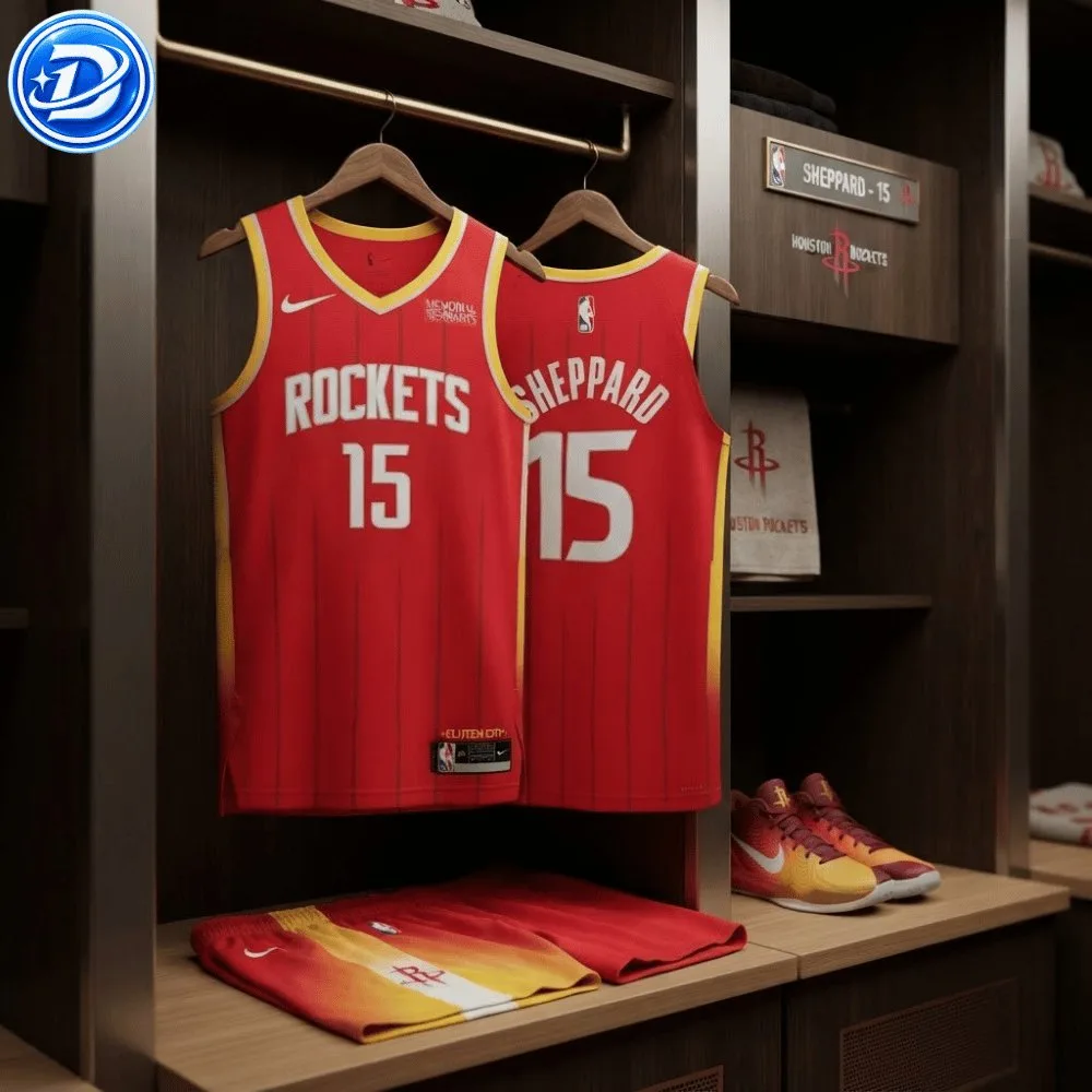 Houston Rockets Reed Sheppard Nike Icon Swingman Jersey Shirt 10 Houston Rockets Reed Sheppard Nike Icon Swingman Jersey Shirt 44