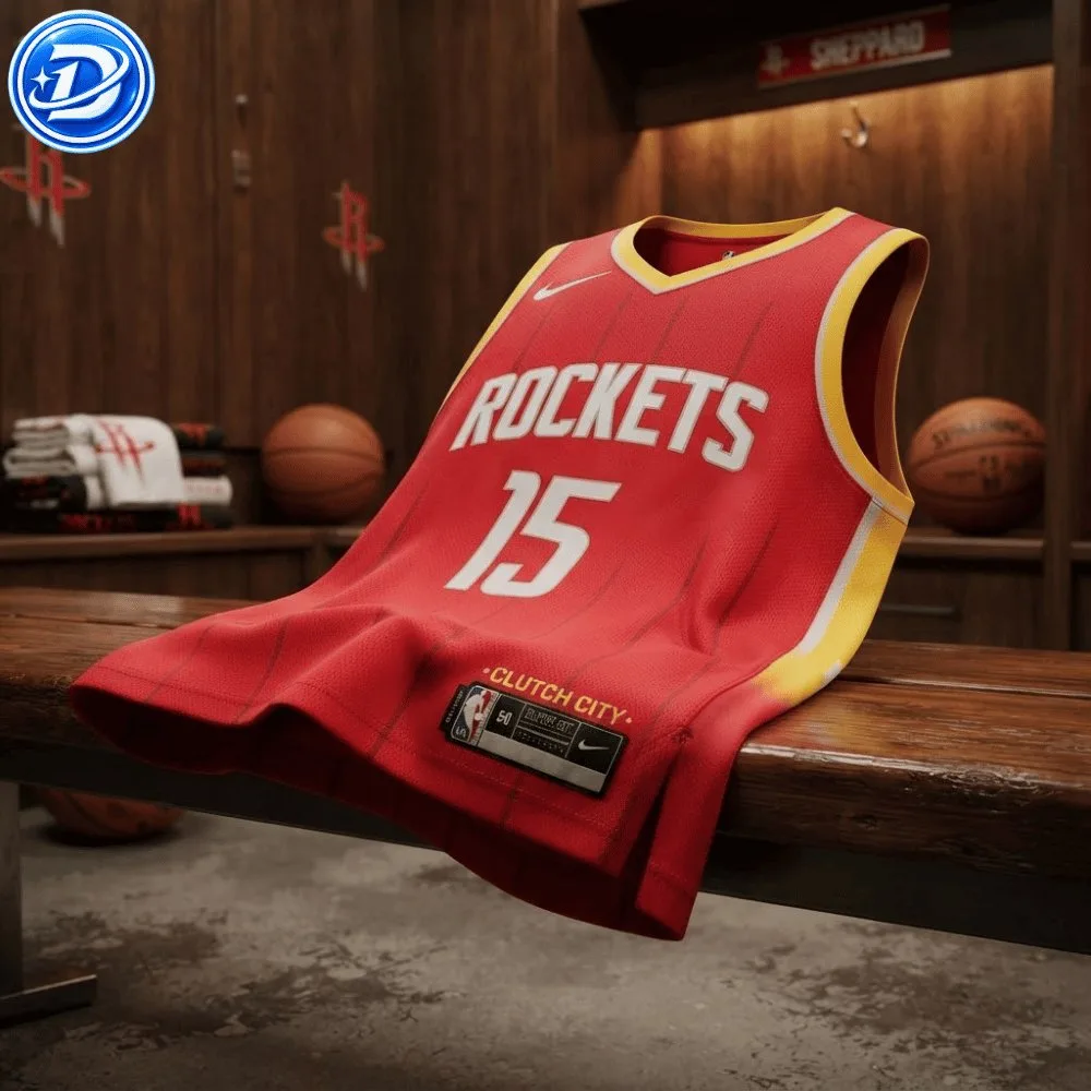 Houston Rockets Reed Sheppard Nike Icon Swingman Jersey Shirt 11 Houston Rockets Reed Sheppard Nike Icon Swingman Jersey Shirt 55