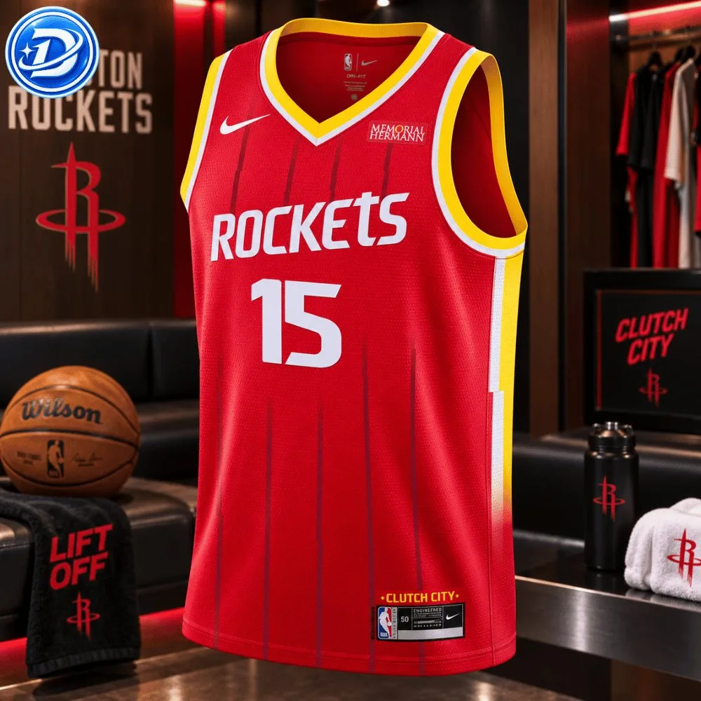 Houston Rockets Reed Sheppard Nike Icon Swingman Jersey Shirt 13 Houston Rockets Reed Sheppard Nike Icon Swingman Jersey Shirt 77
