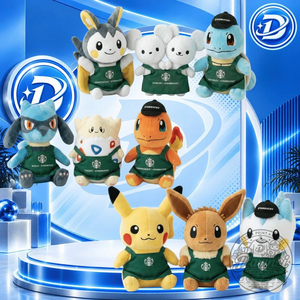 Pokemon x Starbucks Special Colab Plush Toy