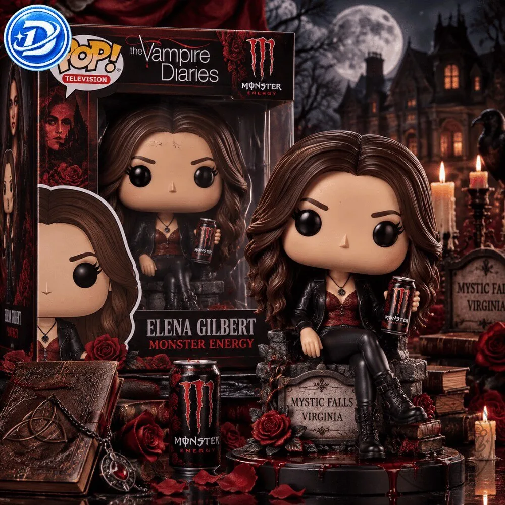 Funko Pop Monster Energy x The Vampire Diaries Elena Gilbert Special Figures 8 Funko Pop Monster Energy x The Vampire Diaries Elena Gilbert Special Figures