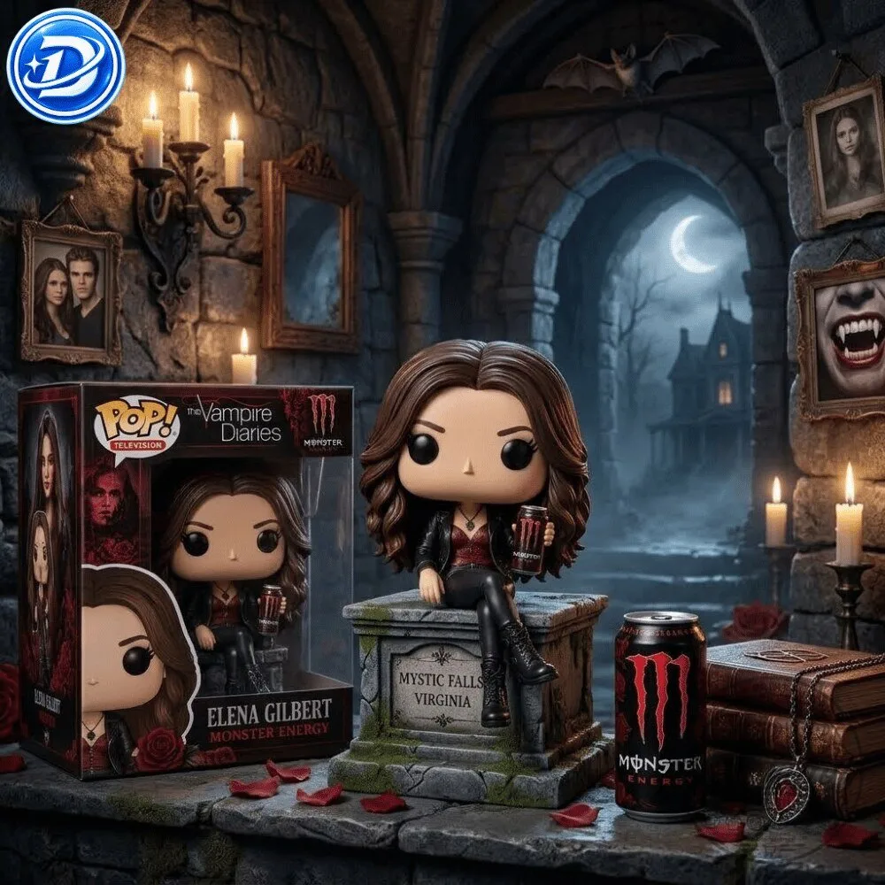 Funko Pop Monster Energy x The Vampire Diaries Elena Gilbert Special Figures 12 Funko Pop Monster Energy x The Vampire Diaries Elena Gilbert Special Figures