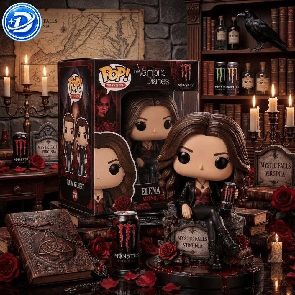 Funko Pop Monster Energy x The Vampire Diaries Elena Gilbert Special Figures 13 Funko Pop Monster Energy x The Vampire Diaries Elena Gilbert Special Figures