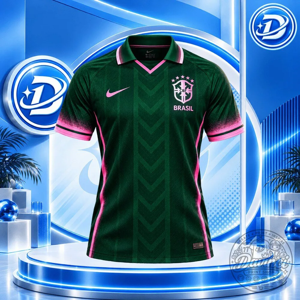Brazil Green & Rose Concept Jersey Shirt Special Edition