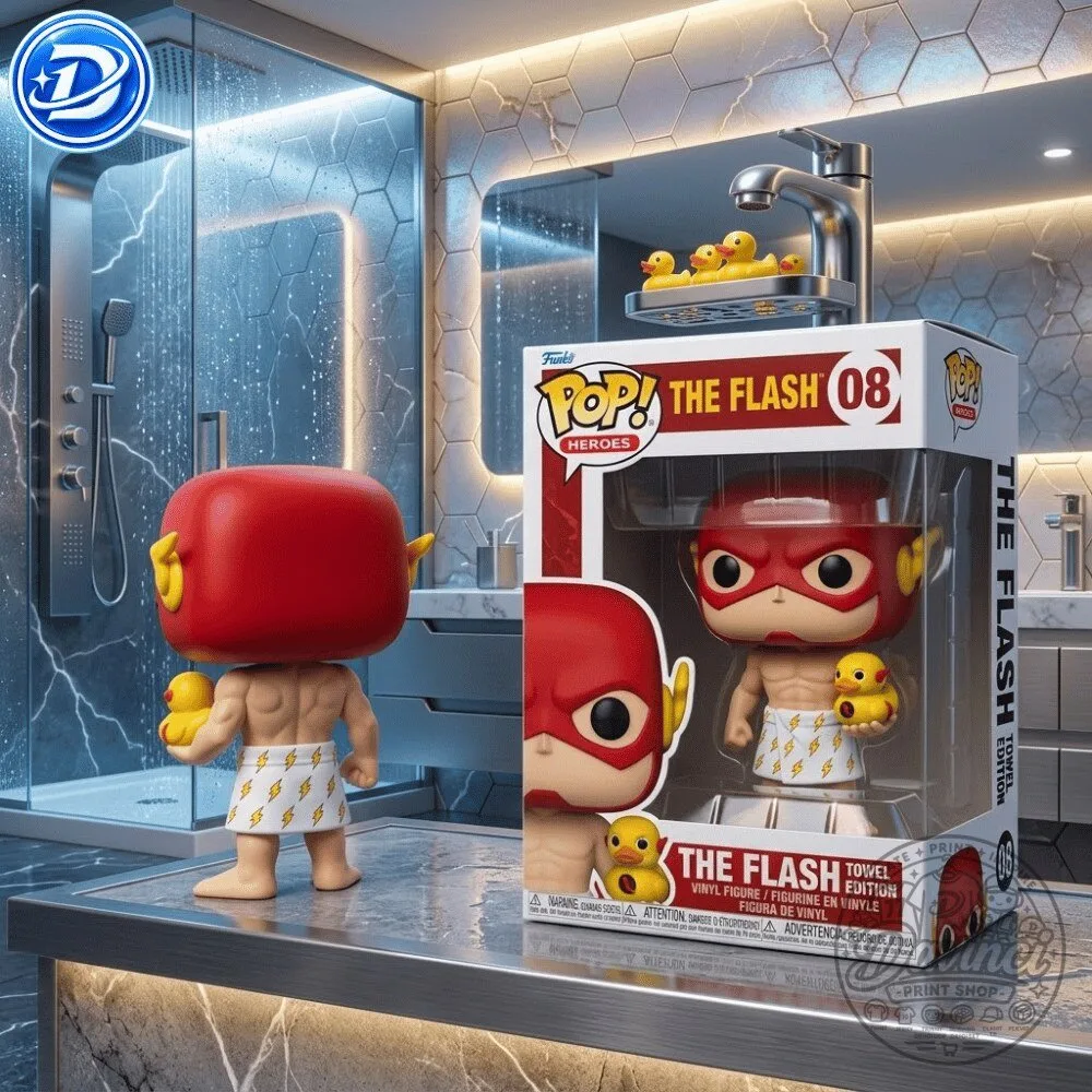 Funko Pop! Heroes: The Flash Towel Edition Figure 10 Funko Pop! Heroes: The Flash Towel Edition Figure