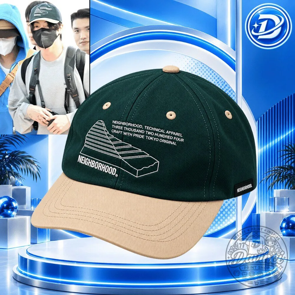 BTS Jungkook NEIGHBORHOOD 26SS Bicolor Dad Hat Cap