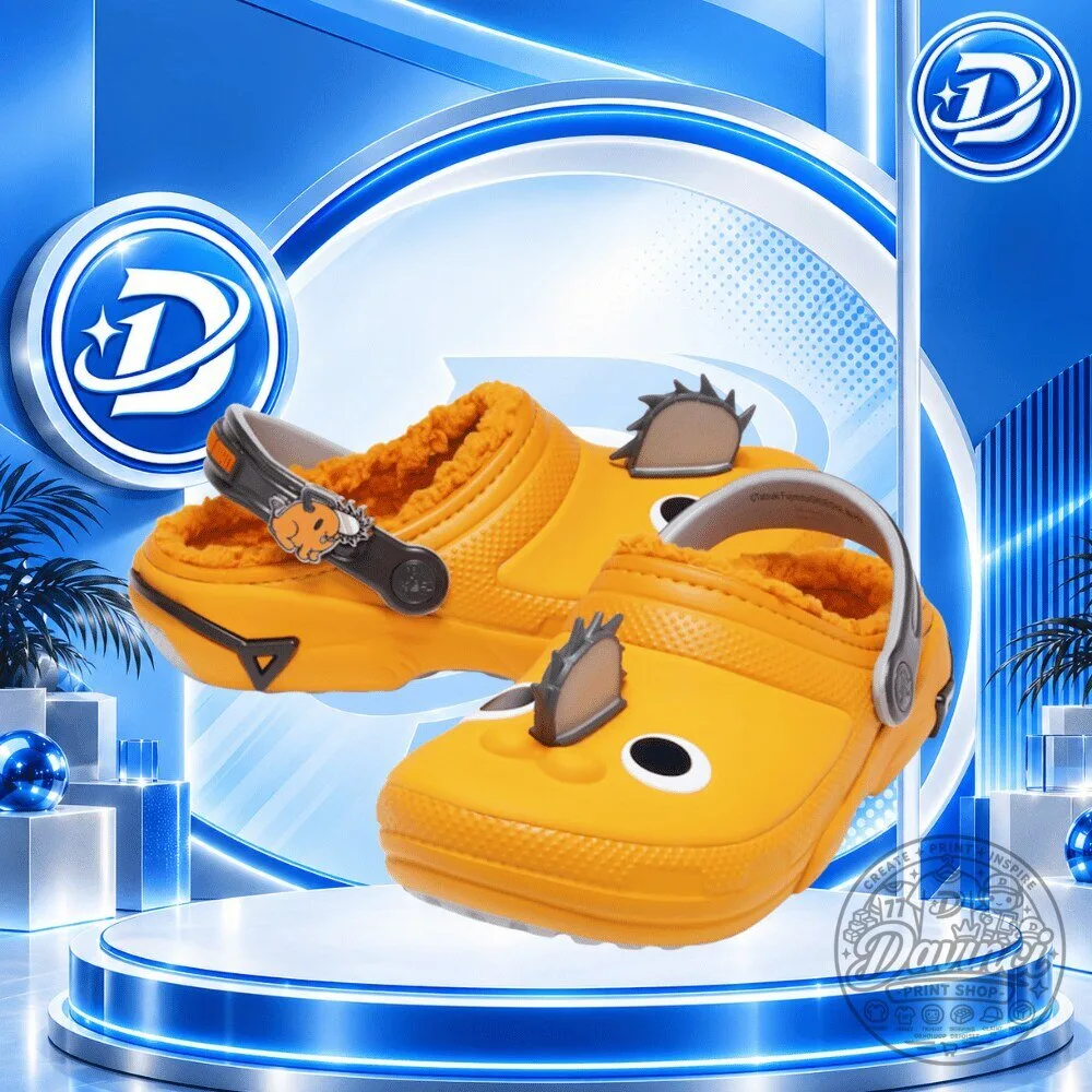 Chainsaw Man x Crocs Classic Lined Clog Pochita Special Edition