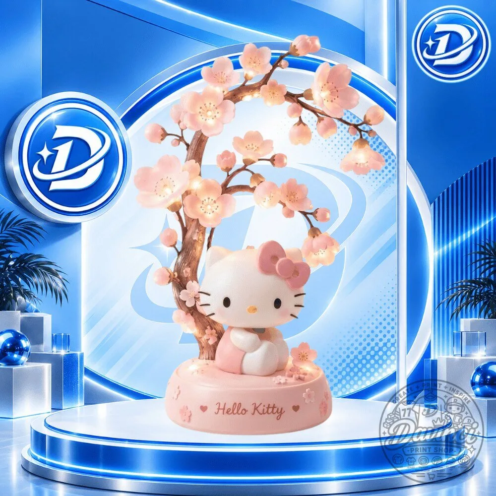Illuminated Sakura Hello Kitty Bonsai Lamp Special Edition