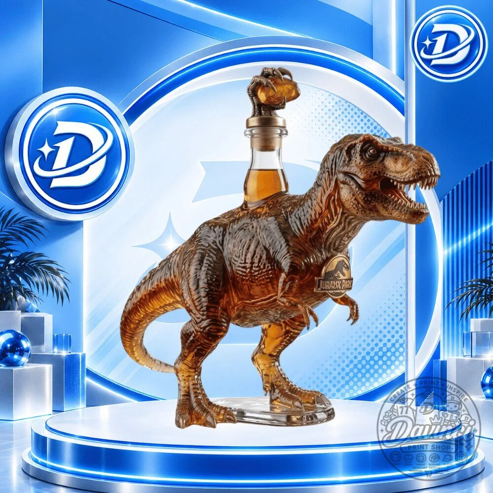 Jurassic World Dinosaur T-Rex Whiskey Decanter Bottle 2026