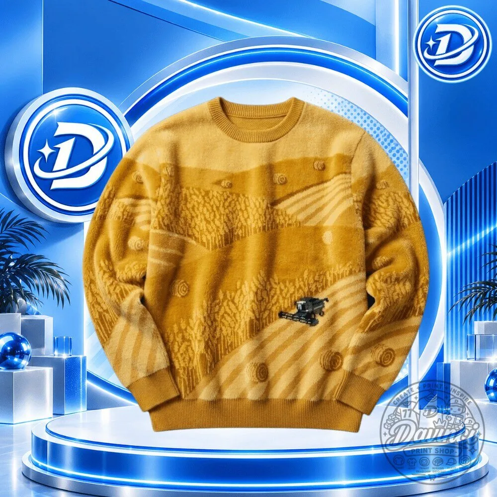 Wheat Field Combine Harvester Sweatshirt